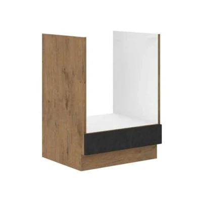 Afbeelding van ROCK ovenkast Melamine met lancelot eiken en matera grijs decor L60 x H82 cm