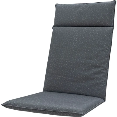 Afbeelding van Madison Tuinstoelkussen hoge rug 50x120 cm Check grey