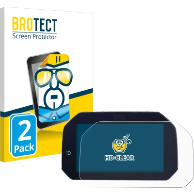 Afbeelding van BROTECT Screenprotector voor BMW F 750 GS 2018 2020 Connectivity TFT 6.5&quot; Folie Beschermfolie transparant (2 Stuks)