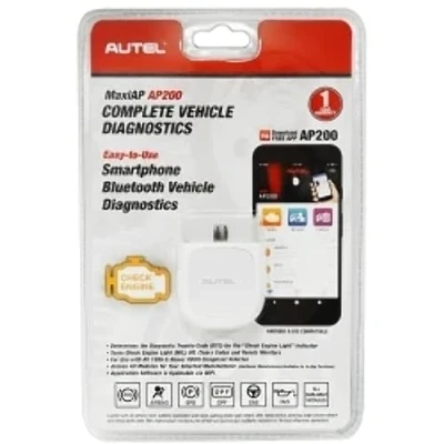 Afbeelding van Autel AP200 Bluetooth OBD2 auto diagnostische adapter voor alle systemen met injector codering, AutoVIN, IMMO service, Service Reset/EPB/BMS/SAS/TPMS/FAP geschikt DIYers