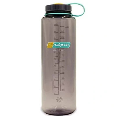 Afbeelding van Nalgene Wide Mouth Sustain Silo Drinkfles 1,4 Liter Aubergine Grijs Drinkflessen