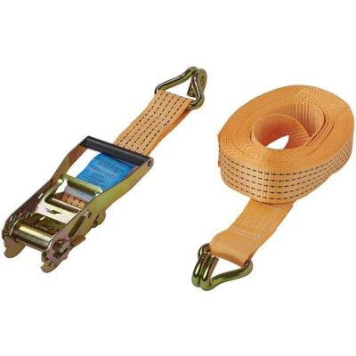 Afbeelding van Pro Plus Spanband met Ratel Inclusief 2 Haken Oranje 50 mm x 8 meter