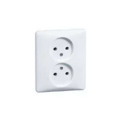 Afbeelding van Peha standard stopcontact zonder randaarde 2 voudig levend wit H 80191202