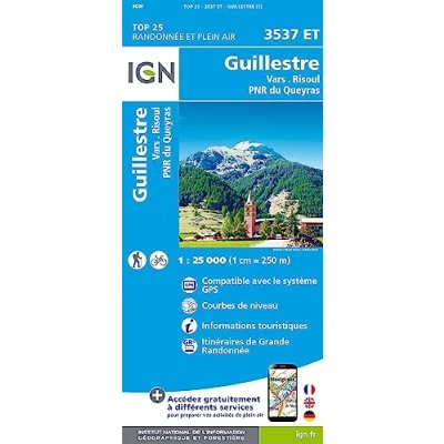 Afbeelding van TOP 25 Guillestre / Vars Risoul PNR du Queyras