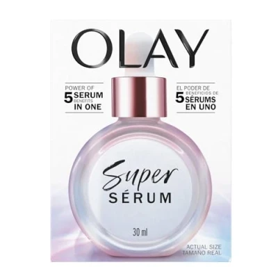 Afbeelding van Olay Super Serum, hydraterend gezichtsserum met vitamine C, niacinamide, collageenpeptide, huidverzorging voor anti aging en verhelderend, 30 ml