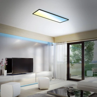 Afbeelding van Briloner SLIM LED paneel 1x afstandsbediening Dimbaar 23 W 3000 lm Kunststof Zwart