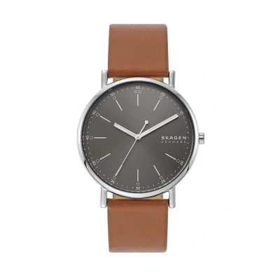 Afbeelding van Skagen heren Signatur horloge SKW6578 in de kleur Bruin