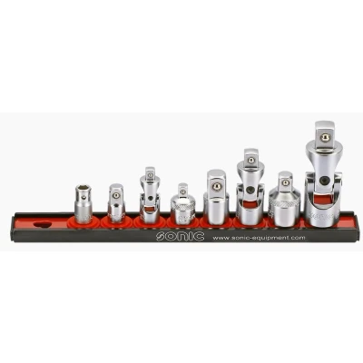 Afbeelding van SONIC 300814 Adapterset, ratel 8 Chroom vanadium staal