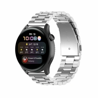 Afbeelding van Garmin Venu 2 &amp; 3 Stalen schakelband Zilver RVS
