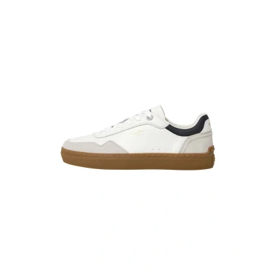 Afbeelding van Pepe Jeans Camden Collar M Sneakers laag, Heren, Maat: 41, Off white Leer