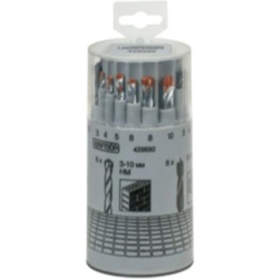 Afbeelding van kwb 429690 HSS Metaal spiraalboorset 18 delig 3 mm, 4 5 6 8 10 mm DIN 338 Cilinderschacht stuk(s)