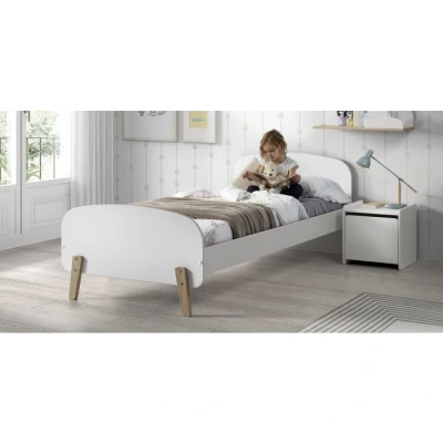 Afbeelding van Vipack Bed Kiddy inclusief nachtkast 90 x 200 cm wit