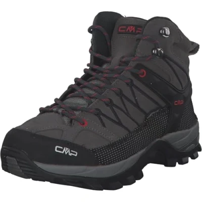 Afbeelding van CMP Rigel MID Trekking Shoes WP Outdoorschoenen, Heren, Maat: 45, Graffite/antracite Leer/ synthetisch