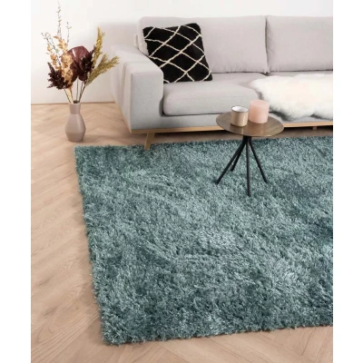 Afbeelding van Hoogpolig Vloerkleed Velours Posh Turquoise 80x150 Cm