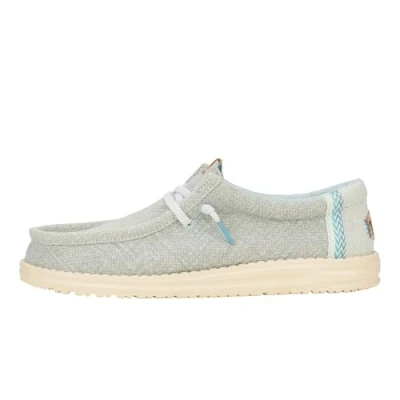 Afbeelding van HEYDUDE Wendy Stretch Sox, damesschoenen, instappers voor dames, comfortabel en licht, Cloud Blue Dawn Blue, 43 EU
