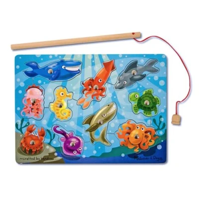 Image de Melissa &amp; Doug 13778 Loisir Créatif Jeu magnétique en bois pêche
