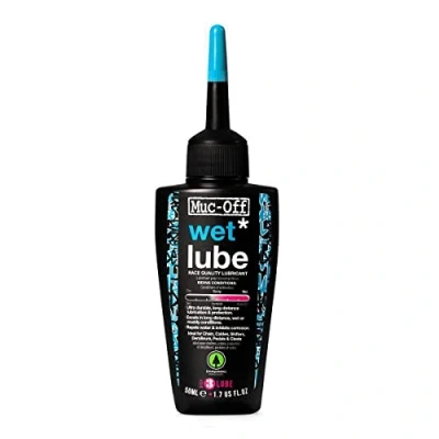 Afbeelding van Muc Off Wet Chain Lube Natte kettingolie voor fietsen, 50 ml, biologisch afbreekbaar smeervet fietsketting, alle soorten geformuleerd weersomstandigheden