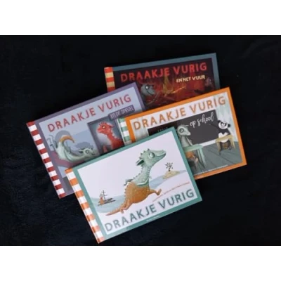 Afbeelding van Draakje Vurig set 4 delen