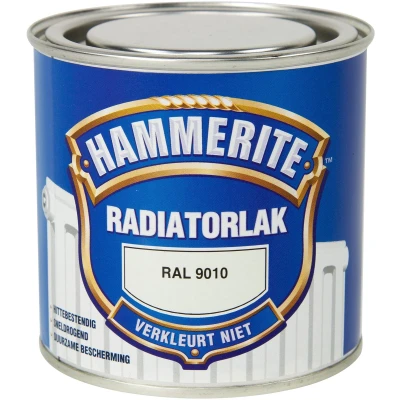 Afbeelding van Hammerite Radiatorlak RAL 9010 0,25 liter