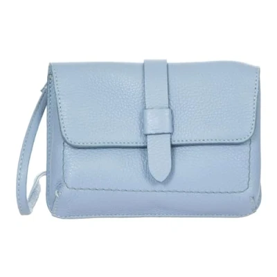 Afbeelding van BRIC&#039;S Leren Schoudertas Gondola Garofano Mini Purse Violet Lichtblauw