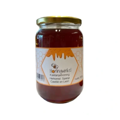 Afbeelding van Kastanjehoning 900g Spanje Honingwinkel (vloeibaar)