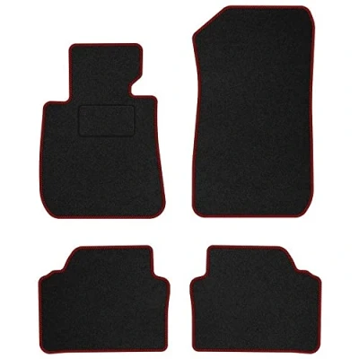 Afbeelding van M MOTOS Standaard velours automatten voor BMW Serie 3 E90 2004 2011 Standaard, geweven, rood Ontdek nieuw rijcomfort met een set vloermatten in je auto.