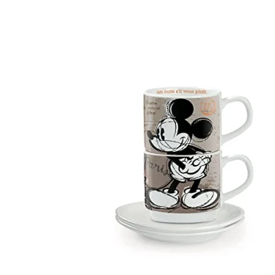 Afbeelding van Disney Set 2 Espresso kopjes en schotel City Paris