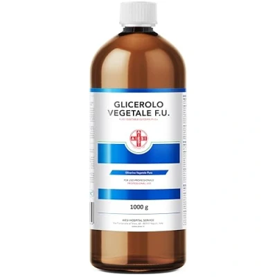 Afbeelding van AIESI® Ph.Eur Plant Glycerine, 1 kg, pure vloeibare glycerol, voor farmaceutisch, voedsel, cosmetica en dermatologisch, Made in Italy