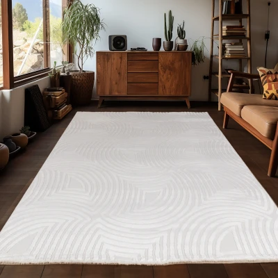 Afbeelding van Arte Designer Vloerkleed Laagpolig Luxe Tapijt Woonkamer Slaapkamer Creme Rechthoek Polypropyleen 280x370 cm