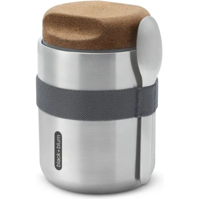 Afbeelding van Black+Blum RVS Thermos Voedselcontainer 550ml Grijs