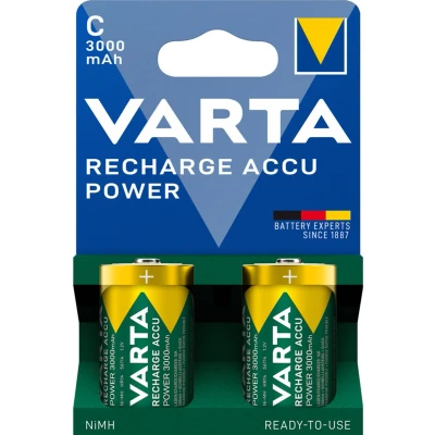 Afbeelding van Varta VAR Akku NimH Baby 3,0A 2er (2 Pcs., C, 3000 mAh), Batterijen