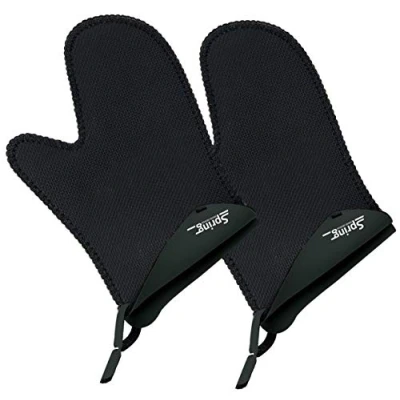 Afbeelding van Spring Grips Ovenwanten Kort Zwart 1 Paar
