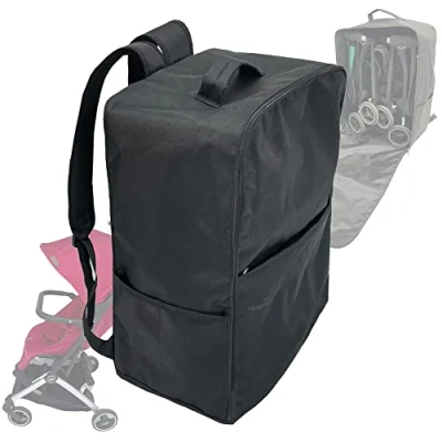 Afbeelding van Brogtorl Reistas voor kinderwagen, opbergrugzak, compatibel met Cybex Libelle, GB Pockit+ All City en Terraim, zwart, trekkingrugzak, zwart., Trekking rugzak