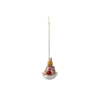 Afbeelding van Villeroy &amp; Boch Pasen Anna In Eierschaal Bunny Tales Paasornament 5 Cm Rood