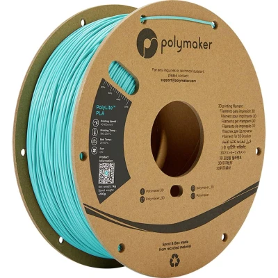 Afbeelding van Polymaker PA02025 PolyLite Filament PLA kunststof 2.85 mm 1000 g Turquoise 1 stuk(s)