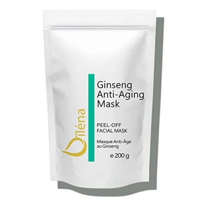 Afbeelding van Hydraterend gezichtsmasker met alginaat poeder, mee eterverwijderaar Veganistisch masker zonder uitspoelen exfoliërend 200 g (anti aging ginseng masker)