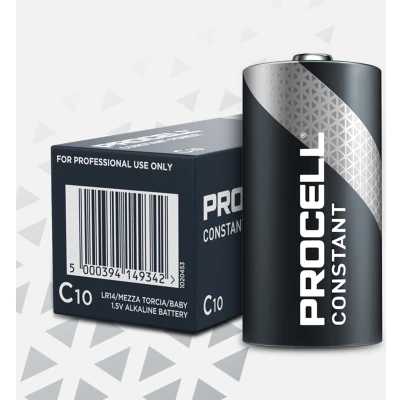 Afbeelding van Duracell Batterij Alkaline, Baby, C, LR14, 1.5V Procell Constant, Doos (10 Pack)