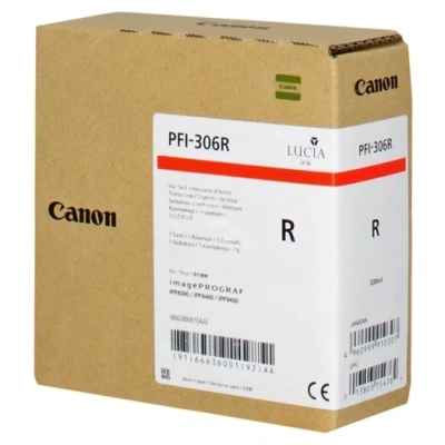 Image de Canon PFI 306 R pack de 1 rouge originale réservoir d&#039;encre