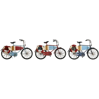 Afbeelding van Decoratieve figuren Home ESPRIT Blauw Rood Marineblauw 29 x 11 17 cm (3 Stuks)