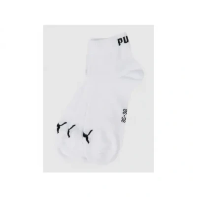 Afbeelding van PUMA Quarter Plain uniseks sokken (3 stuks), Wit Nieuw, 35 38