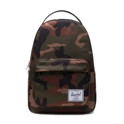 Afbeelding van Miller Woodland Camo / De ruimste rugzak van Herschel 32L opbergruimte 15&quot; laptopvak 2 vakken voor flessen meerdere opbergcompartimenten en dubbele handvaten levenslange fabrieksgarantie (limited) Camouflageprint