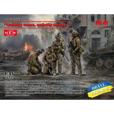 Afbeelding van 1:35 ICM 35752 quietly came, went… Diorama Figuren Plastic Modelbouwpakket