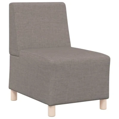 Afbeelding van vidaXL Fauteuil 55 cm stof taupe