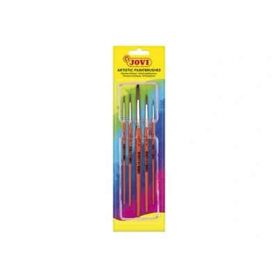 Image de JOVI Lot de pinceaux 5 parties rond taille : 0, 12, 4, 6, 8