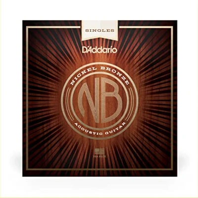 Image de D&#039;Addario NB024 Guitare acoustique en nickel bronze avec cordes simples