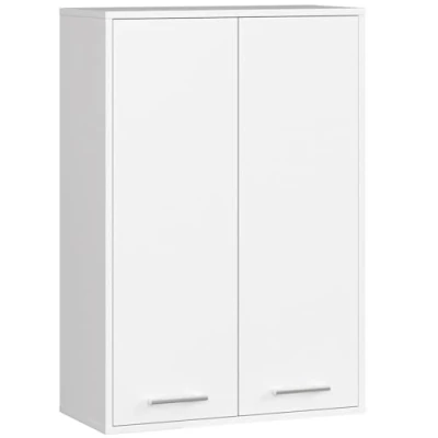 Afbeelding van Hangende Badkamerkast FIN H934 W64 met 2 Deuren / AKORD Furniture Factory Wit 64 x 94 30 cm