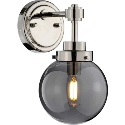 Afbeelding van Elstead Lighting LED Wandlamp Kula 1X E14 Max 40W Polished Nickel
