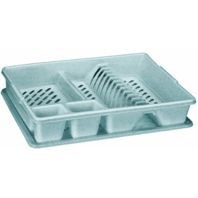Afbeelding van CURVER Afdruiprek voor servies, 12 borden met dienblad, 45 x 38 8,8 cm, grijs