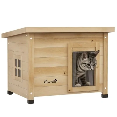 Afbeelding van PawHut Katzenhaus mit Seitenfenster D30 784V00