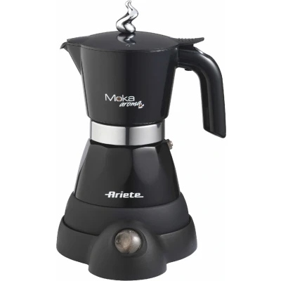 Afbeelding van Ariete 1358/11 Moka Aroma elektrische percolator 2/4 kopjes warmhoudfunctie zwart